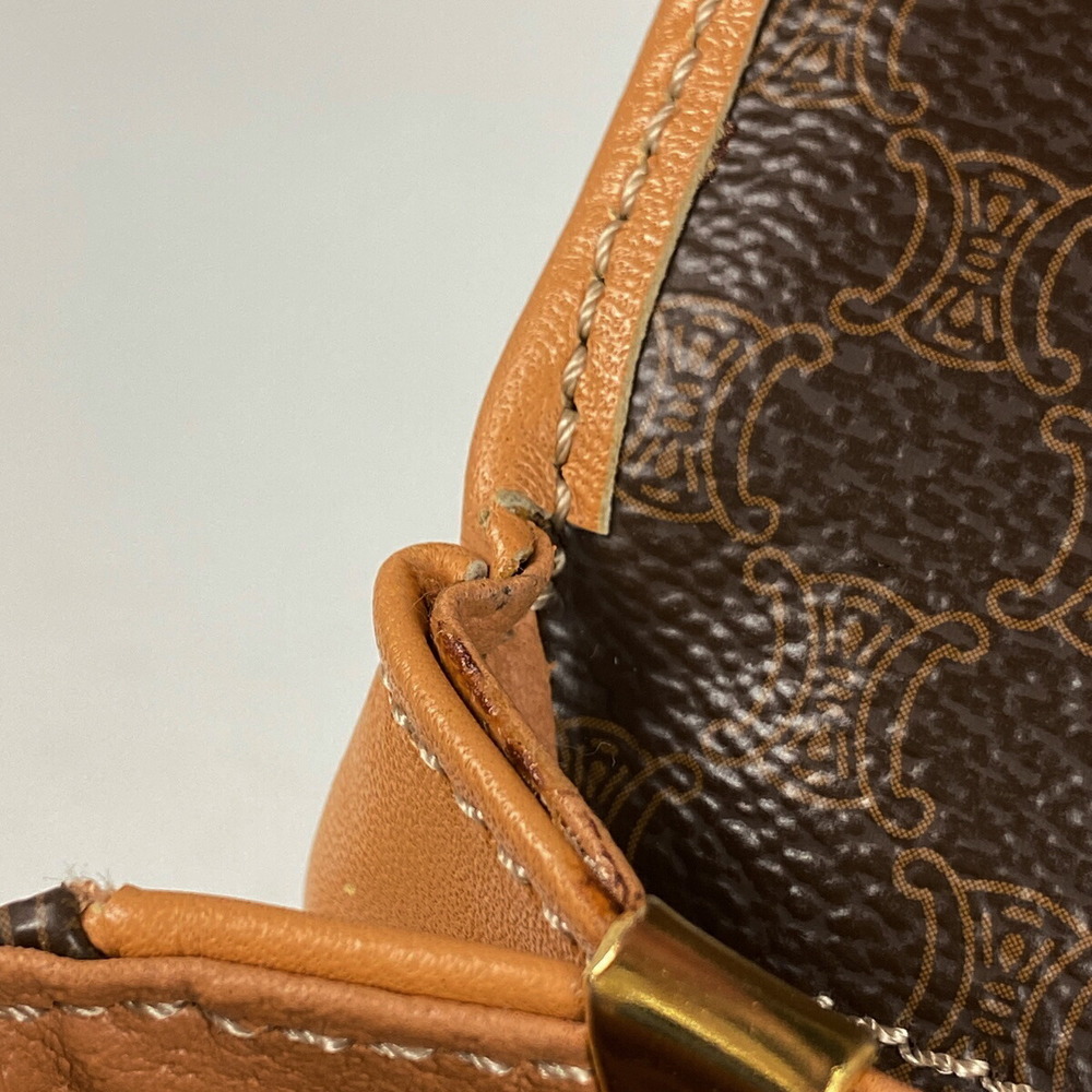 Celine Macadam Pattern Canvas Diagonal Shoulder B… - image 5